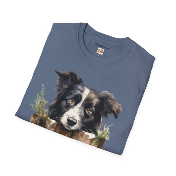 Border Collie Dog T-Shirt - Unisex Softstyle Tee - Image 55