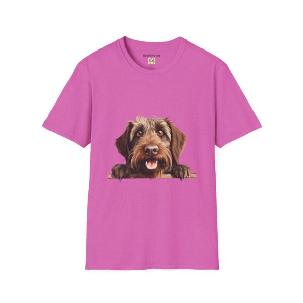 Wirehaired Pointing Griffon Pointer Dog T-Shirt - Unisex Softstyle Tee - Image 56