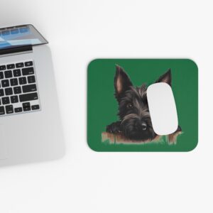 Scottish Terrier Mouse Pad -Dark Green Pet Design for Dog Lovers