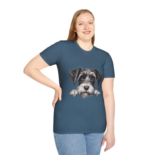 Standard Schnauzer Dog T-Shirt - Unisex Softstyle Tee - Image 56