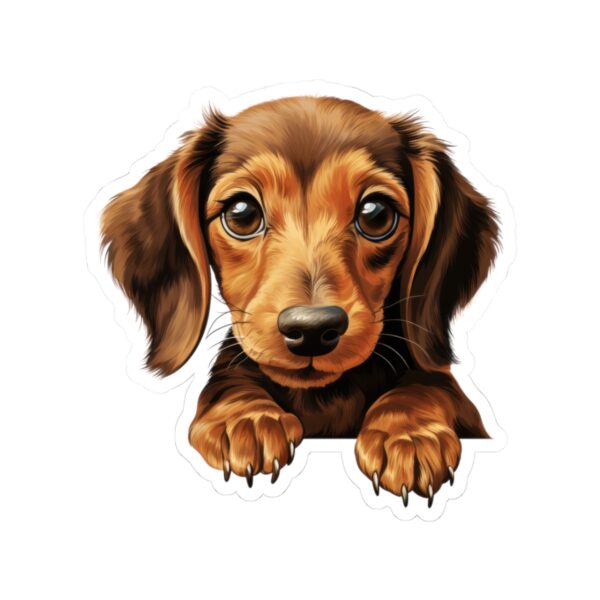 Dachshund Dog Kiss-Cut Sticker - Perfect for Pet Lovers & Laptop Decor - Image 2