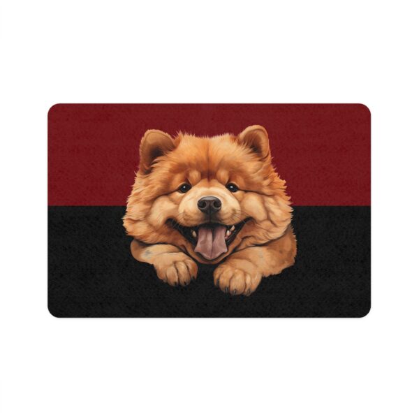 Chow Chow Dog Food Mat (12x18)  -Garnet/Black - Image 2