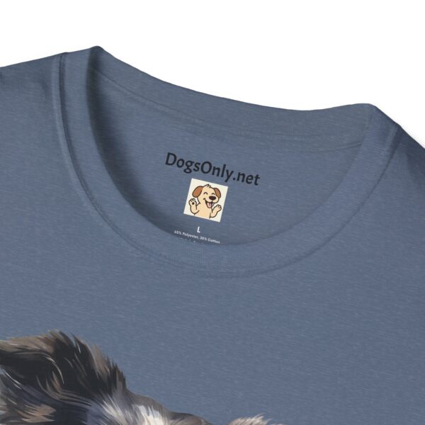 Border Collie Dog T-Shirt - Unisex Softstyle Tee - Image 54