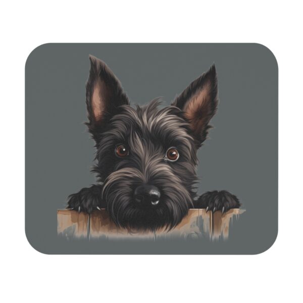 Scottish Terrier Mouse Pad -Dark Grey Pet Design for Dog Lovers - Image 2