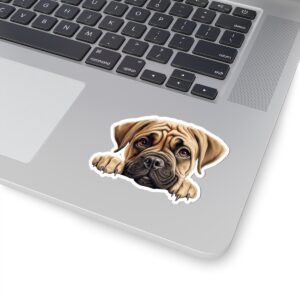 Bullmastiff Dog Kiss-Cut Sticker - Perfect for Pet Lovers & Laptop Decor