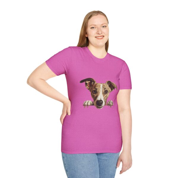 Whippet Dog T-Shirt - Unisex Softstyle Tee - Image 60