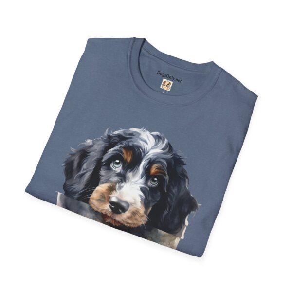 Bernedoodle Dog T-Shirt - Unisex Softstyle Tee - Image 4
