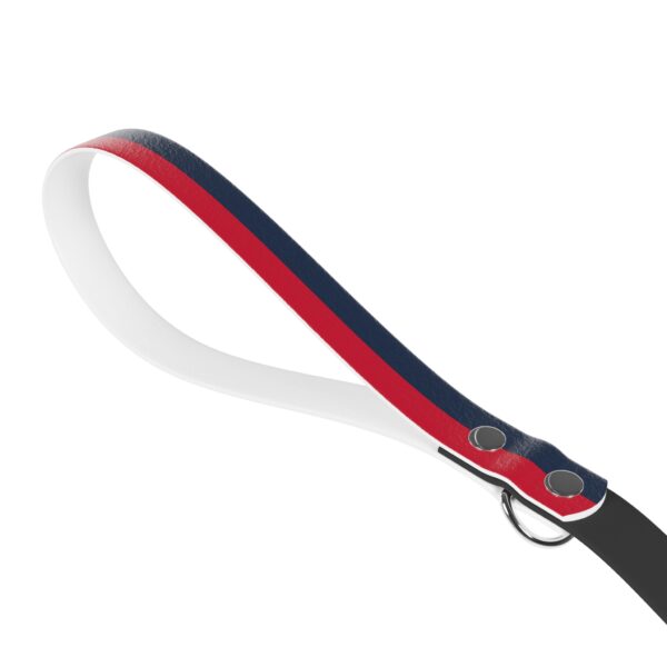 Red and Navy Blue Stylish Dual-Color Dog Leash - Durable & Comfortable - Image 4