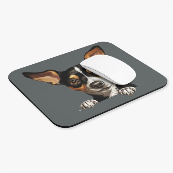 Rat Terrier Mouse Pad -Dark Grey Pet Design for Dog Lovers - Image 4