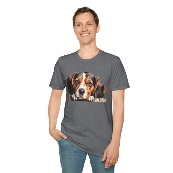 Beagle-2 Dog T-Shirt - Unisex Softstyle Tee - Image 40