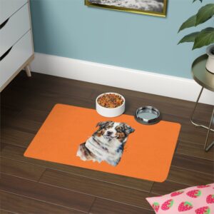 Australian Shepard Pet Food Mat (12x18) - Crusta