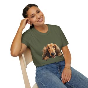 Afghan Hound Dog Hands T-Shirt - Unisex Softstyle Tee