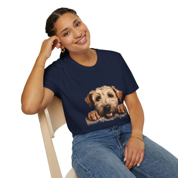 Soft Coated Wheaten Dog T-Shirt - Unisex Softstyle Tee - Image 61