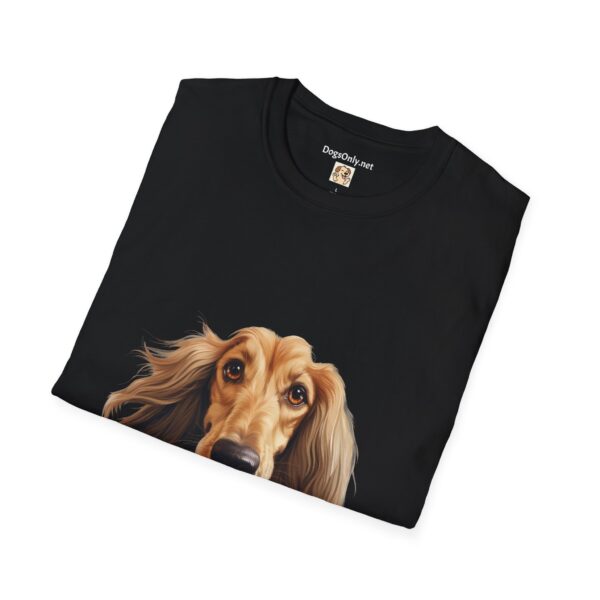 Afghan Hound Dog Hands T-Shirt - Unisex Softstyle Tee - Image 10