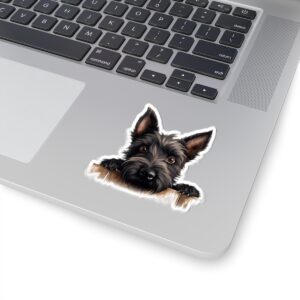 Scottish Terrier Dog Kiss-Cut Sticker - Perfect for Pet Lovers & Laptop Decor