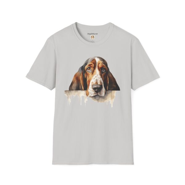Bassett Hound Dog T-Shirt - Unisex Softstyle Tee - Image 17