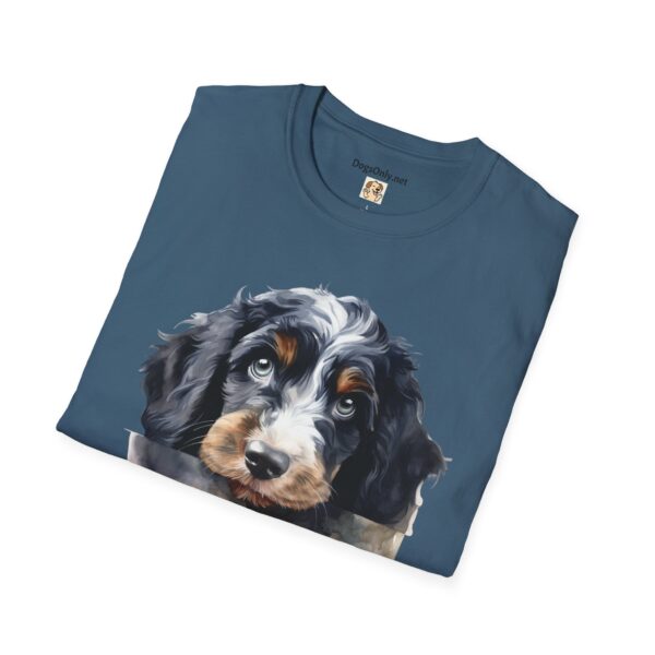 Bernedoodle Dog T-Shirt - Unisex Softstyle Tee - Image 49