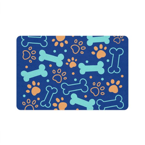 Bone & Paw Print Design (12x18) - Dark Blue - Image 2