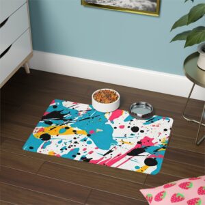 Abstract Design 9 Dog Feeding Mat (12x18)