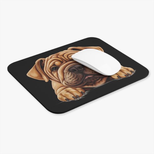 Shar Pei Mouse Pad -Black Cute Pet Design for Dog Lovers - Image 4