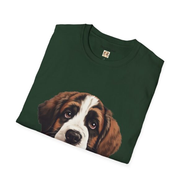 Saint Bernard Dog T-Shirt - Unisex Softstyle Tee - Image 34