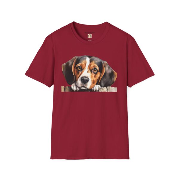 Beagle-2 Dog T-Shirt - Unisex Softstyle Tee - Image 61