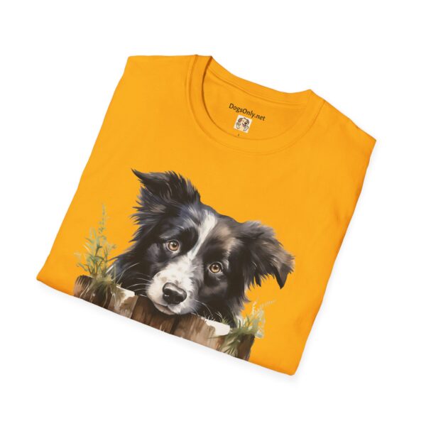 Border Collie Dog T-Shirt - Unisex Softstyle Tee - Image 30