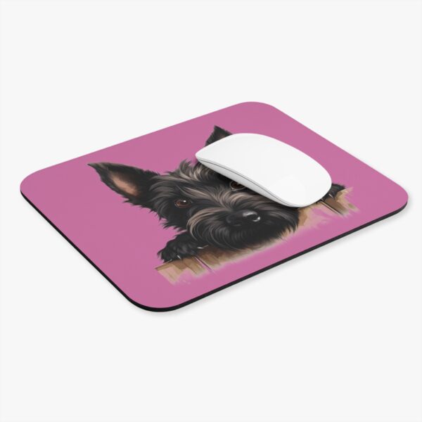 Scottish Terrier Mouse Pad -Light Pink Pet Design for Dog Lovers - Image 4