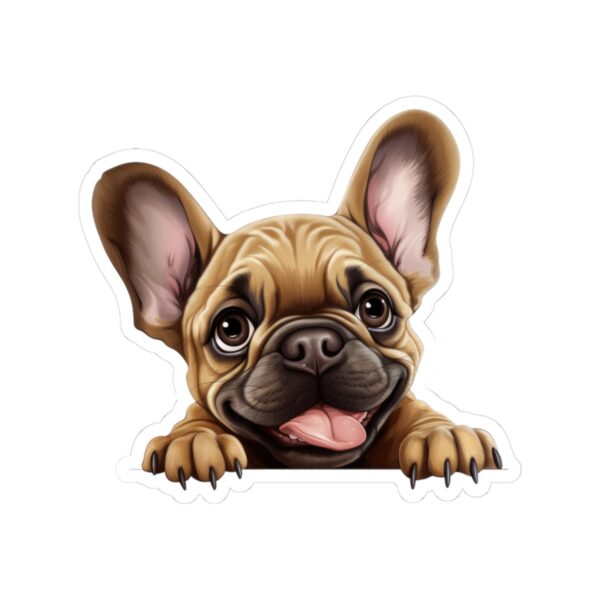 French Bulldog Dog Kiss-Cut Sticker - Perfect for Pet Lovers & Laptop Decor - Image 2