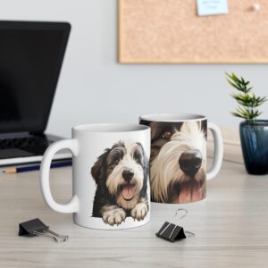 Old English Sheepdog Cute Puppy Mug - Adorable Dog Design - Perfect for Pet Lovers