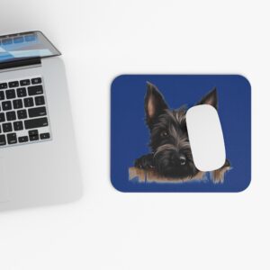 Scottish Terrier Mouse Pad -Dark Blue Pet Design for Dog Lovers