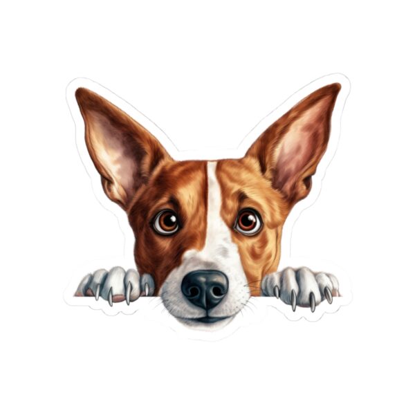 Basenji Dog Kiss-Cut Sticker - Perfect for Pet Lovers & Laptop Decor - Image 2