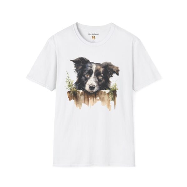 Border Collie Dog T-Shirt - Unisex Softstyle Tee - Image 17