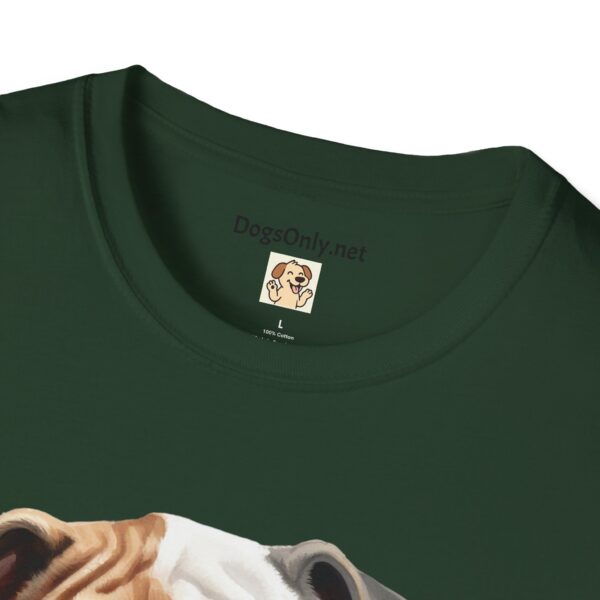 Bulldog Dog T-Shirt - Unisex Softstyle Tee - Image 4