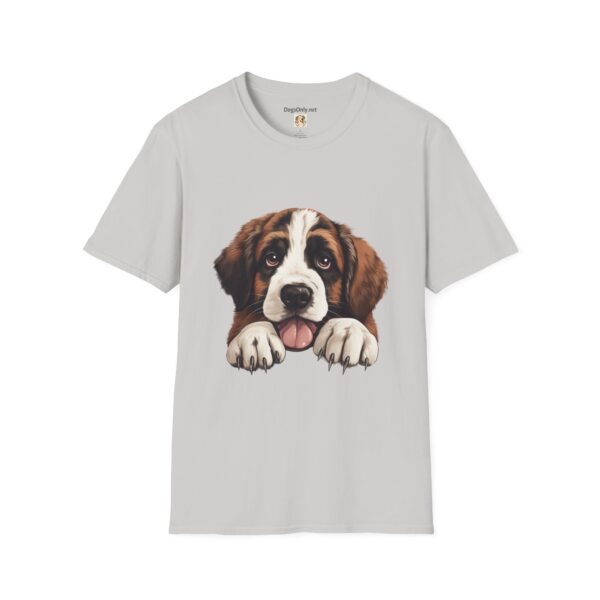 Saint Bernard Dog T-Shirt - Unisex Softstyle Tee - Image 16
