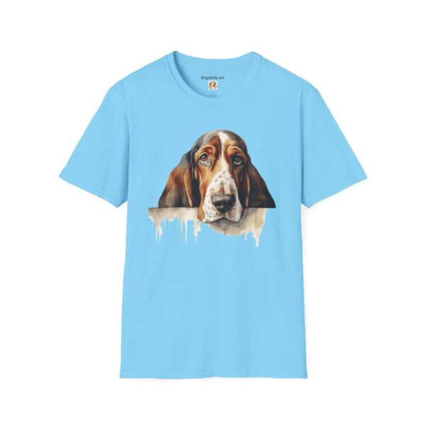 Bassett Hound Dog T-Shirt - Unisex Softstyle Tee - Image 43