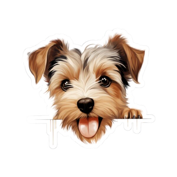 Biewer Terrier Dog Kiss-Cut Sticker - Perfect for Pet Lovers & Laptop Decor - Image 2