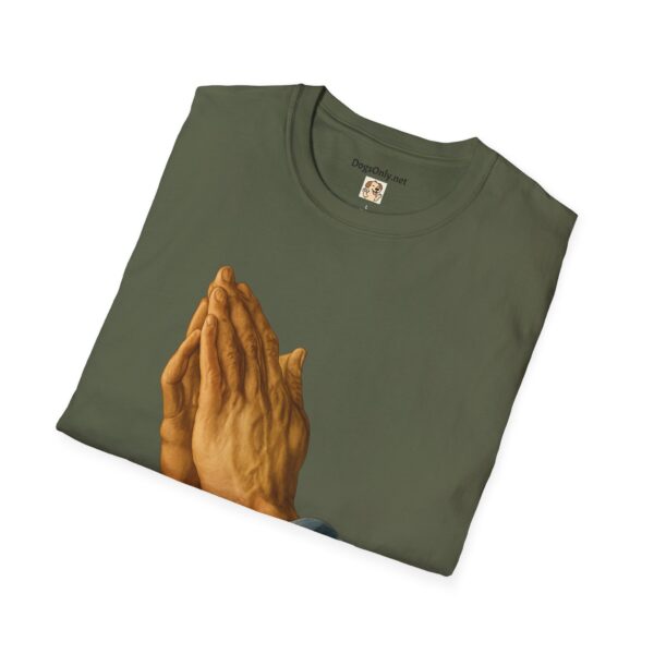 Inspirational Prayer Hands T-Shirt - Unisex Softstyle Tee - Image 24