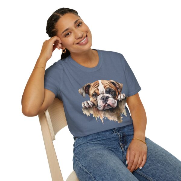 Bulldog-1 T-Shirt - Unisex Softstyle Tee - Image 6