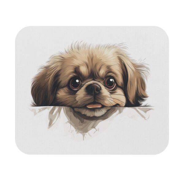 Pekingese Mouse Pad -White Pet Design for Dog Lovers - Image 2