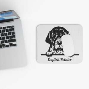 English Pointer Mouse Pad-Black/White - Cute Pet Design for Dog Lovers