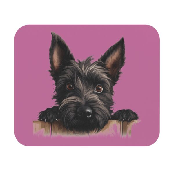 Scottish Terrier Mouse Pad -Light Pink Pet Design for Dog Lovers - Image 2