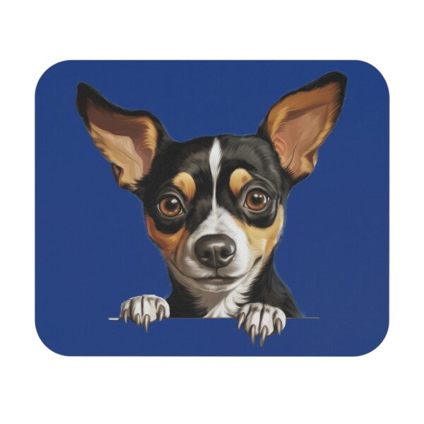 Rat Terrier Mouse Pad -Dark Blue Pet Design for Dog Lovers - Image 2