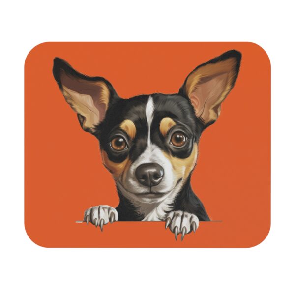 Rat Terrier Mouse Pad -Orange Pet Design for Dog Lovers - Image 2