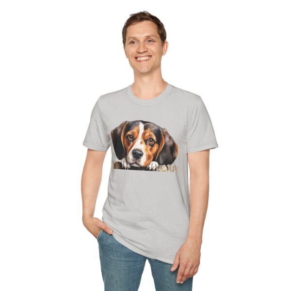 Beagle-2 Dog T-Shirt - Unisex Softstyle Tee - Image 20