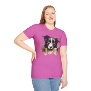 Border Collie Dog T-Shirt - Unisex Softstyle Tee