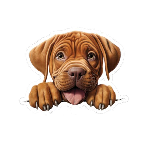 Dogue de Bordeaux Dog Kiss-Cut Sticker - Perfect for Pet Lovers & Laptop Decor - Image 2