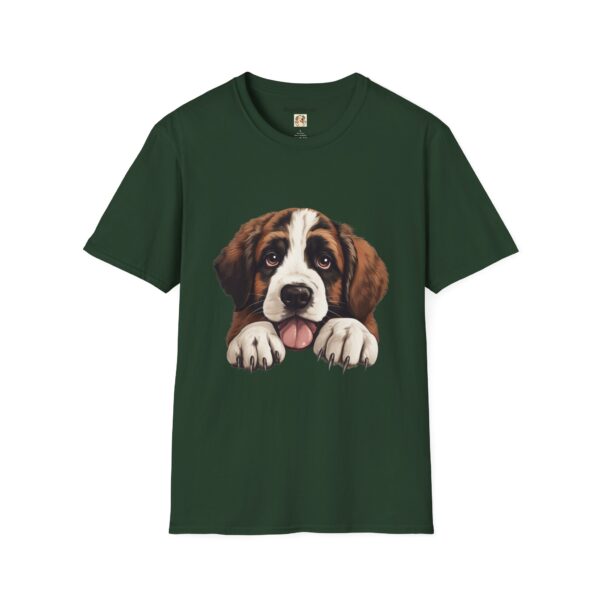 Saint Bernard Dog T-Shirt - Unisex Softstyle Tee - Image 31