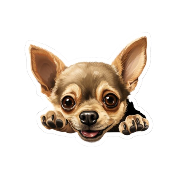Chihuahua Dog Kiss-Cut Sticker - Perfect for Pet Lovers & Laptop Decor - Image 2