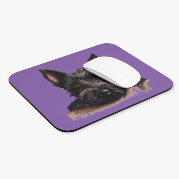 Scottish Terrier Mouse Pad -Light Purple Pet Design for Dog Lovers - Image 4